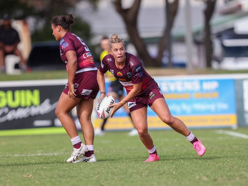Lauren Brown in action for Burleigh Bears during the 2024 BMD Premiership season.