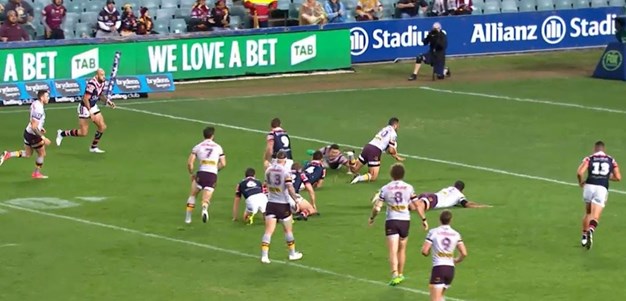 Rd 13: Roosters v Broncos - Try 20th minute - Benji Marshall