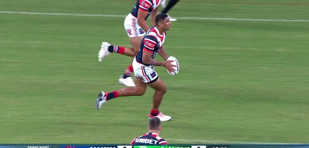 The Roosters running it out from the back