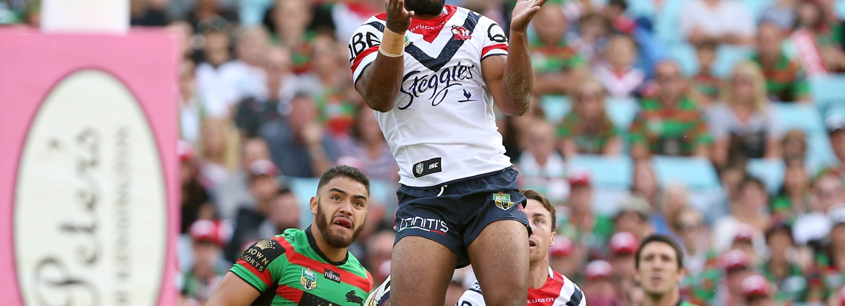 Michael Jennings was in the thick of the action at both ends for the Roosters against the Rabbitohs.
