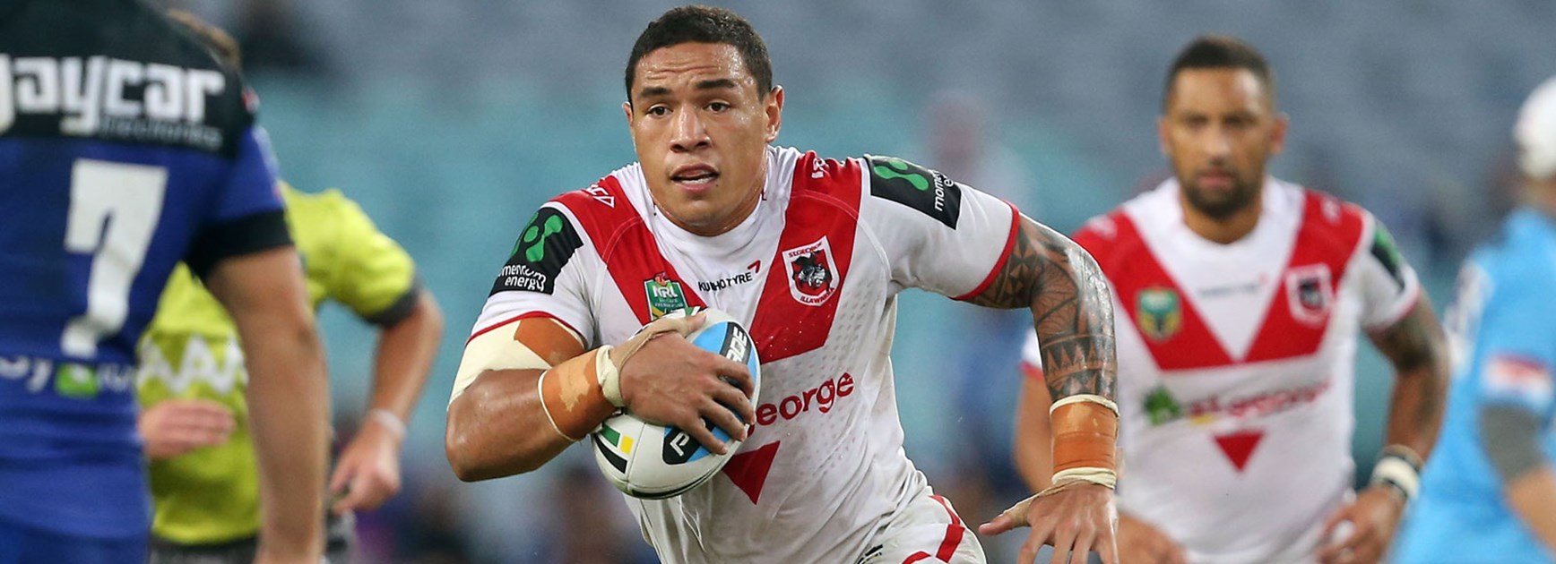 Dragons forward Tyson Frizell was charged with a grade five careless high tackle for his hit on Bulldogs prop Tim Browne.