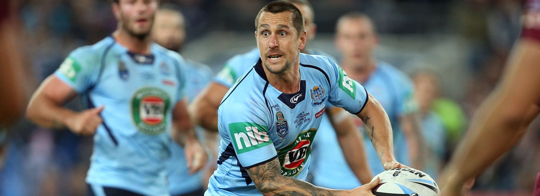Blues playmaker Mitchell Pearce made a solid return to the Origin arena.