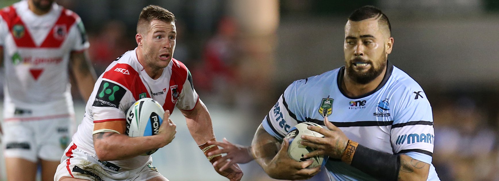 Once were brothers: NSW forwards Trent Merrin and Andrew Fifita will clash in the local derby.