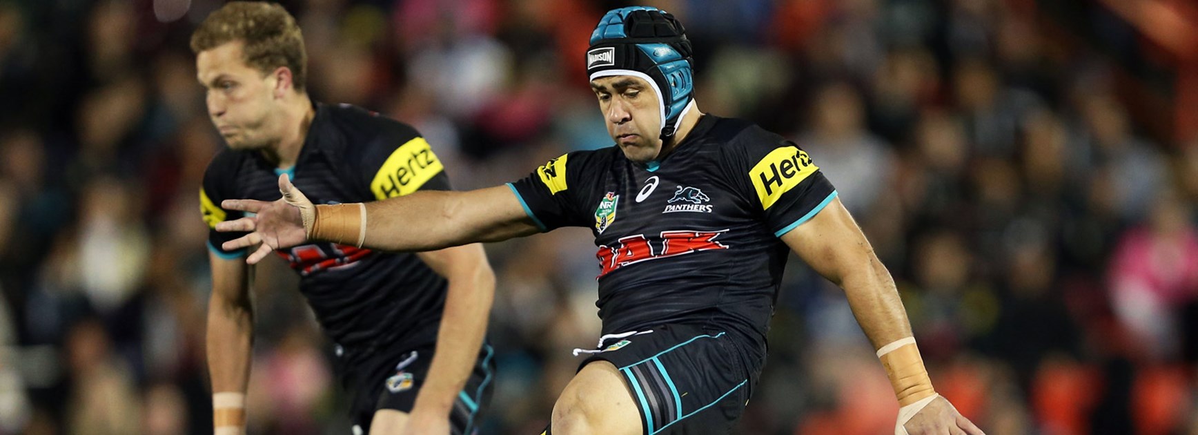 Jamie Soward left the field injured but later returned in the Panthers' Round 12 loss to the Eels.