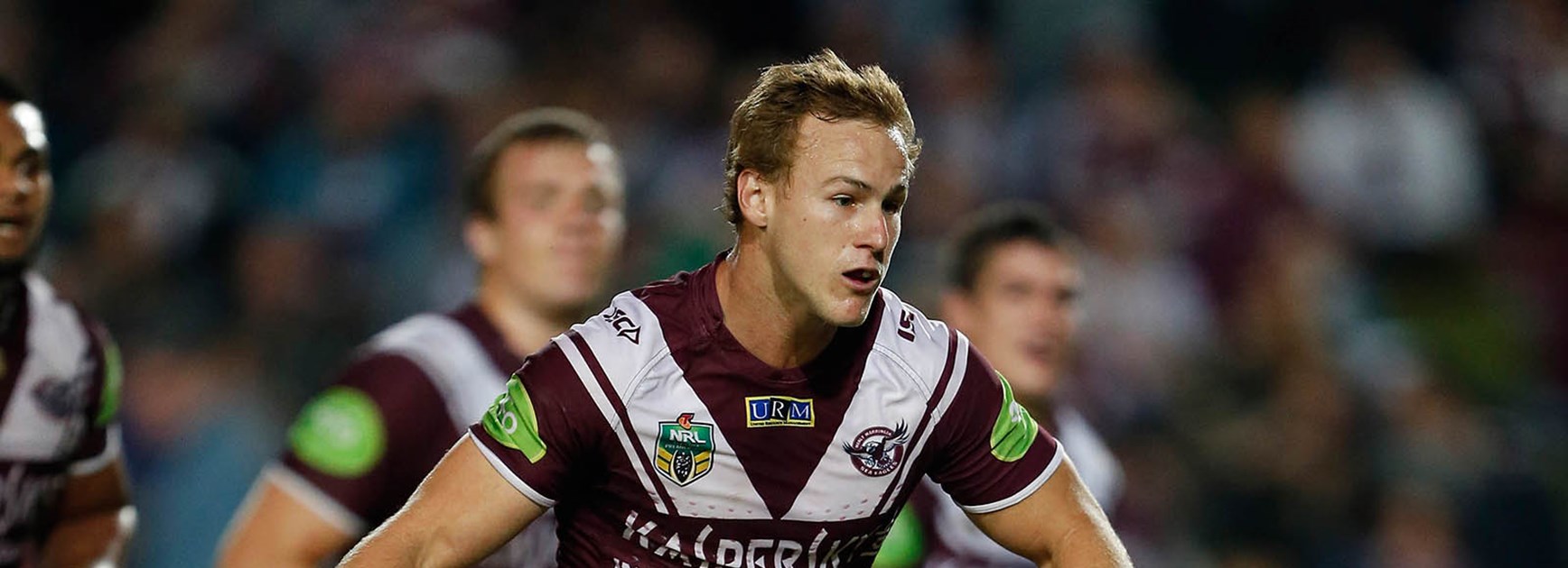 Daly Cherry-Evans puts in a kick against Penrith in Round 10.