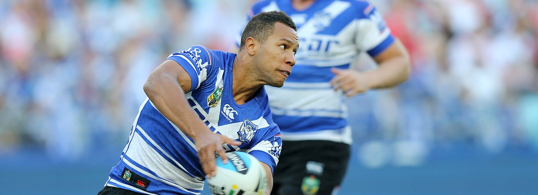 Moses Mbye starred in the Bulldogs' victory over the Dragons in Round 13 of the Telstra Premiership.
