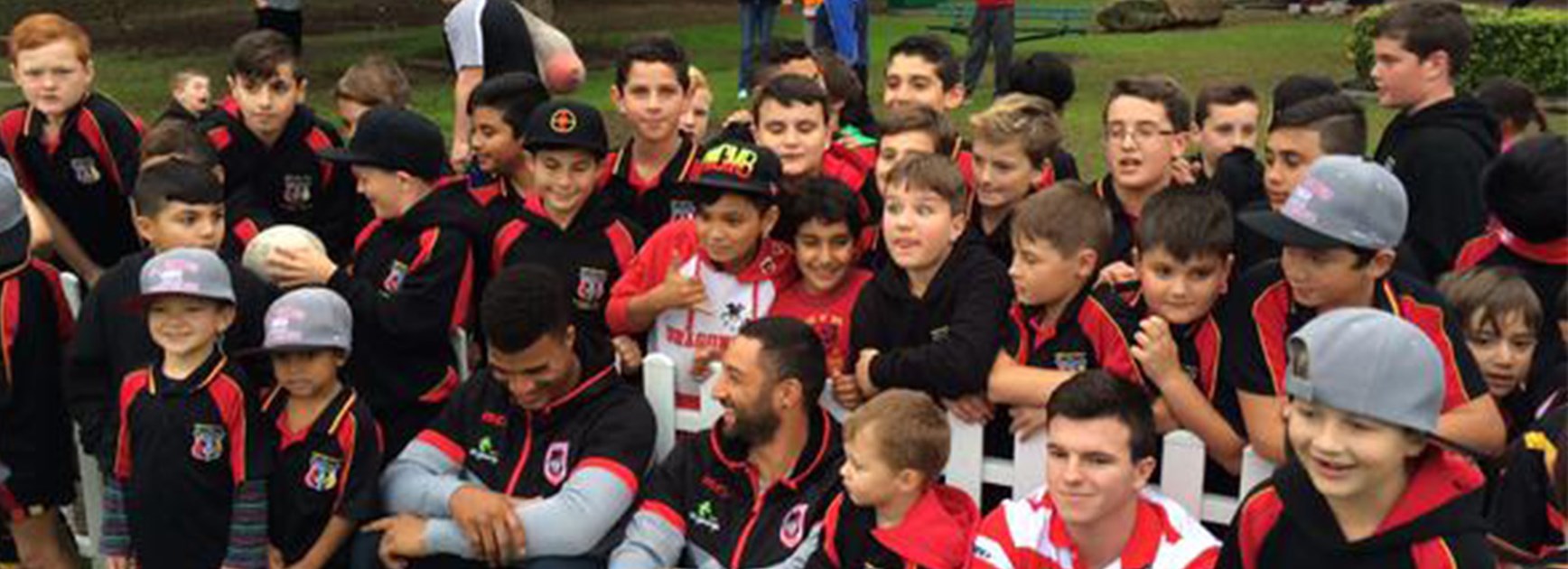 The Dragons visited junior clubs this week.
