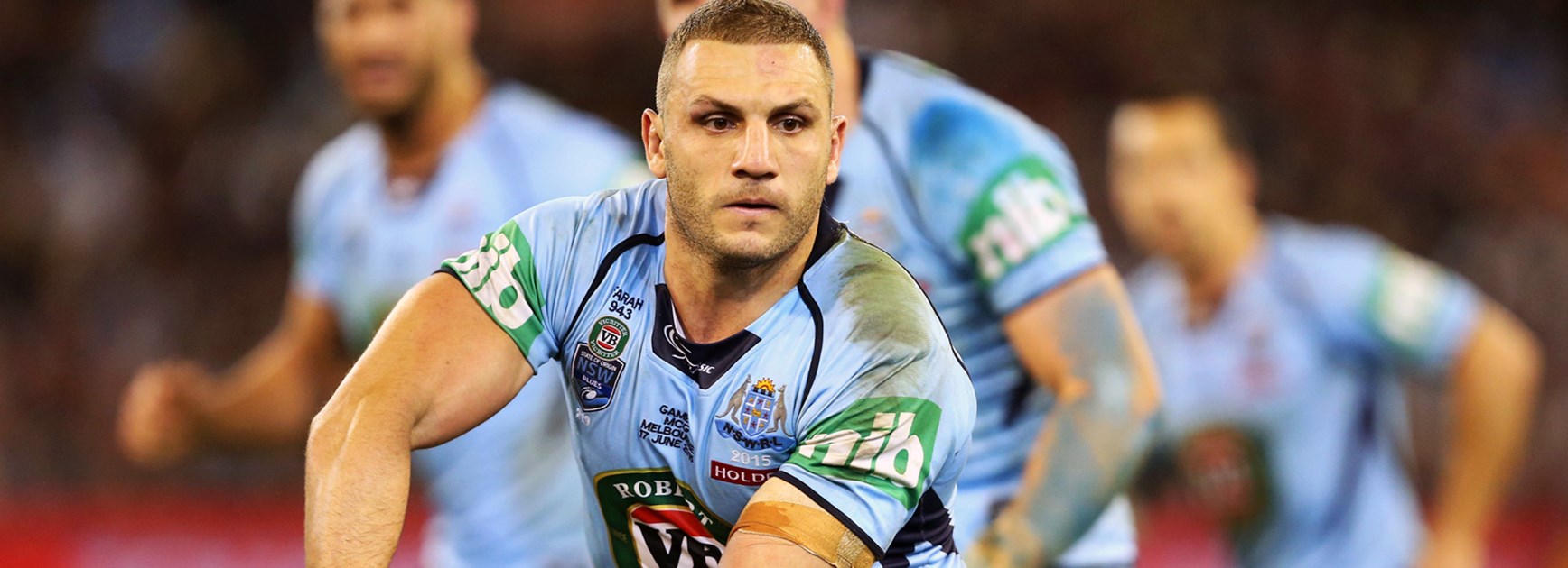 Blues hooker Robbie Farah played through the pain of a shoulder injury in Game Two.