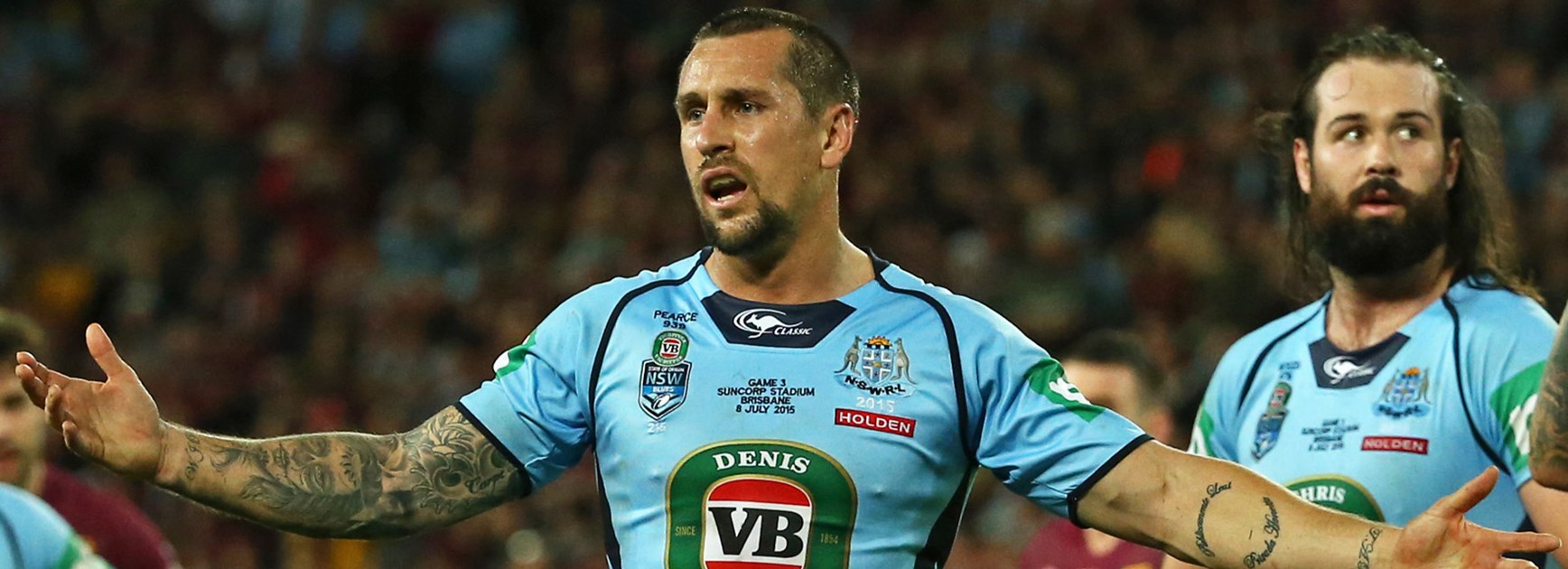 NSW five-eighth Mitchell Pearce during Game Three of the 2015 series.