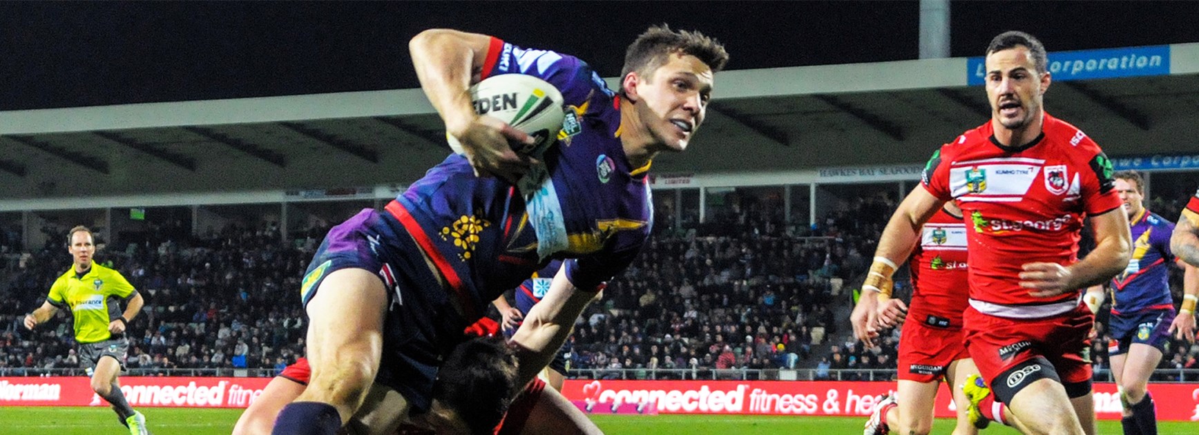 Storm winger Matt Duffie made his long-awaited return from injury against the Dragons on Saturday.
