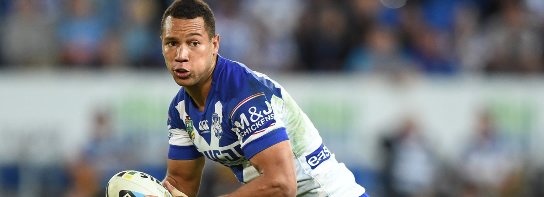 Bulldogs playmaker Moses Mbye has continued to develop into a regular first grade player in 2015.