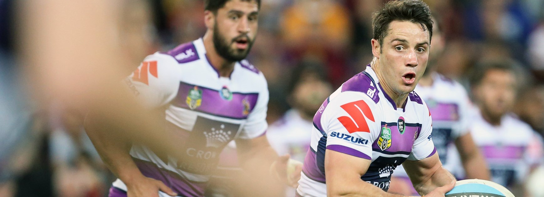 Cooper Cronk kicked a field goal in Melbourne's win over the Broncos in Round 26.