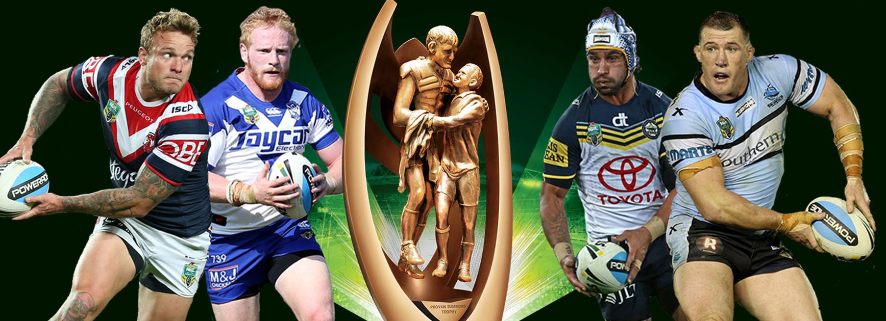 The Roosters will clash with the Bulldogs, while the Cowboys will host the Sharks.