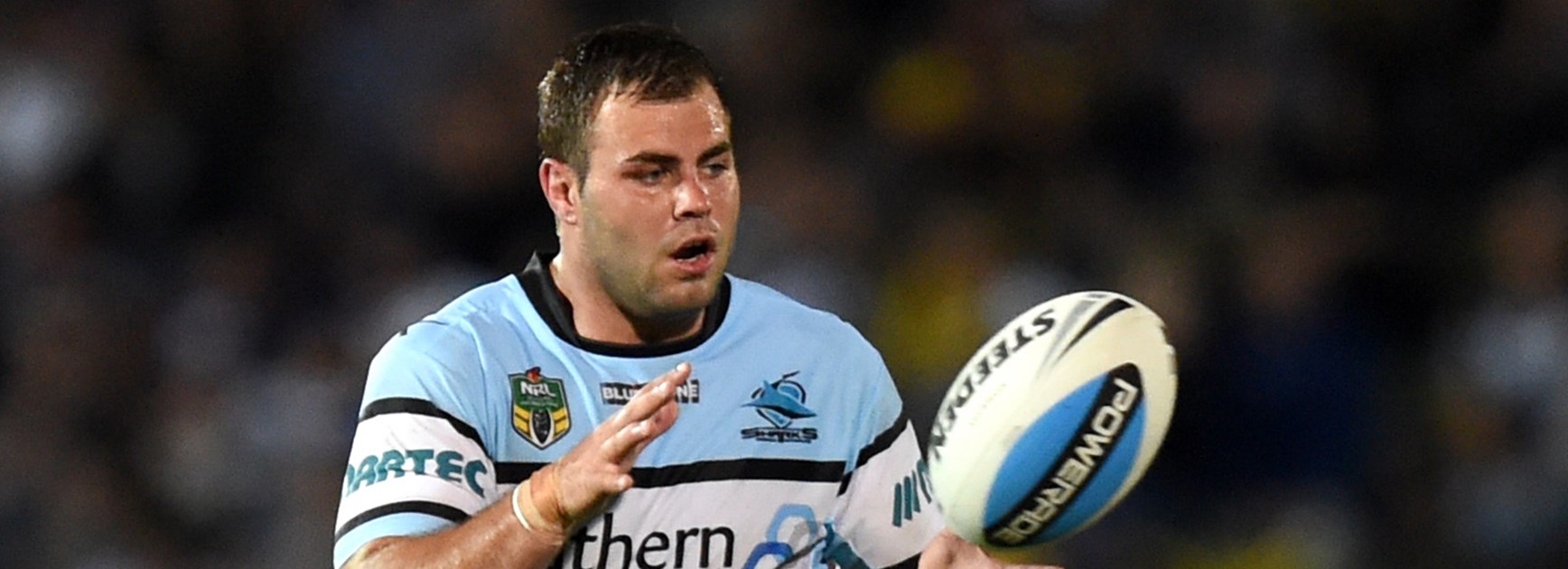 Sharks forward Wade Graham in action in the semi-final against the Cowboys.