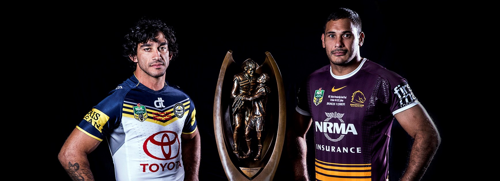Will it be Johnathan Thurston or Justin Hodges who lifts the Provan-Summons Trophy on Sunday night?