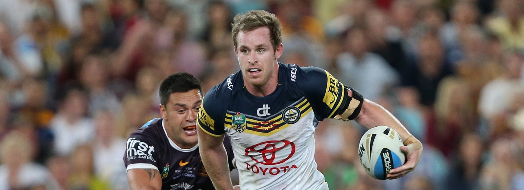 Cowboys five-eighth Michael Morgan in action during the 2015 Telstra Premiership Grand Final.
