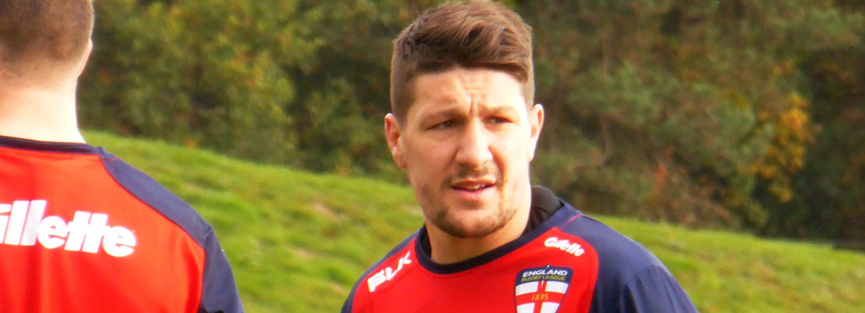 Gareth Widdop training with the England squad ahead of the upcoming series against New Zealand.