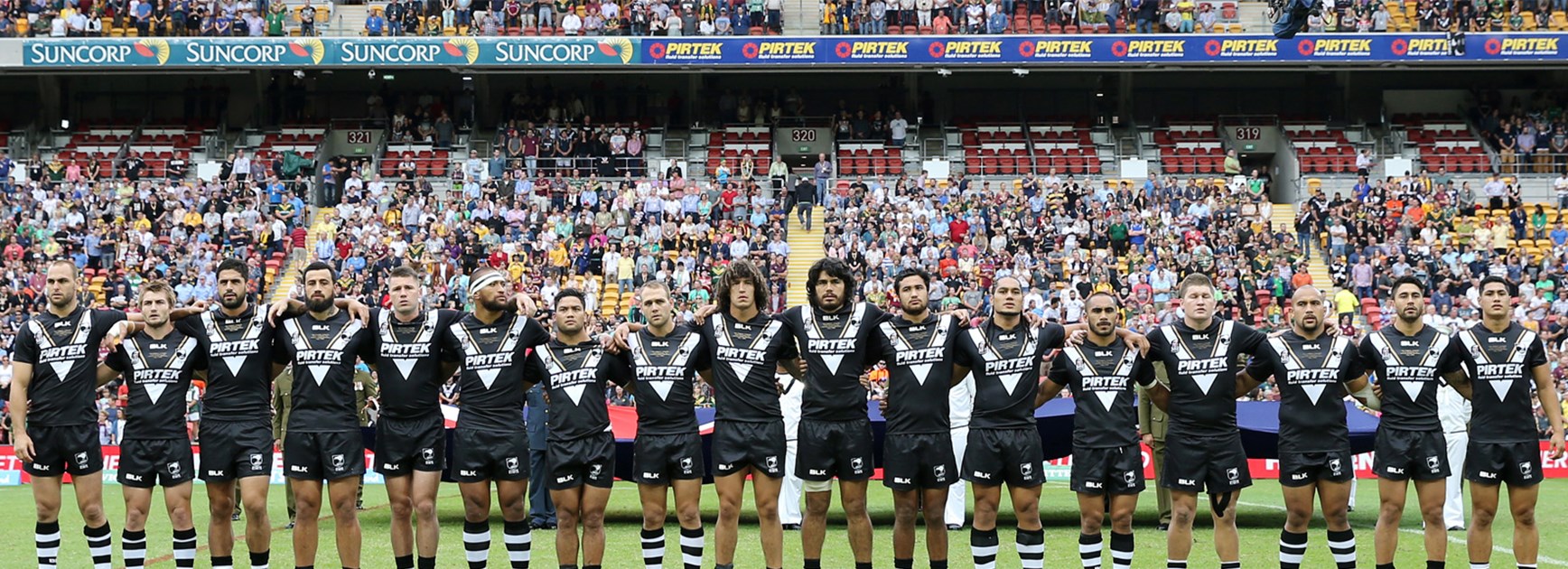 The Kiwis line up ahead of this year's Anzac Test against Australia.