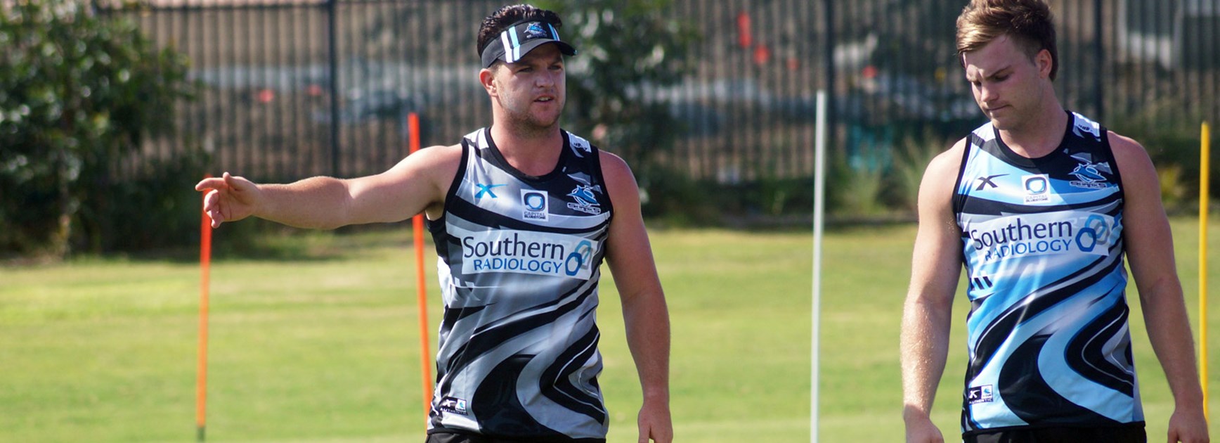 Returning Sharks playmaker Chad Townsend in pre-season training.