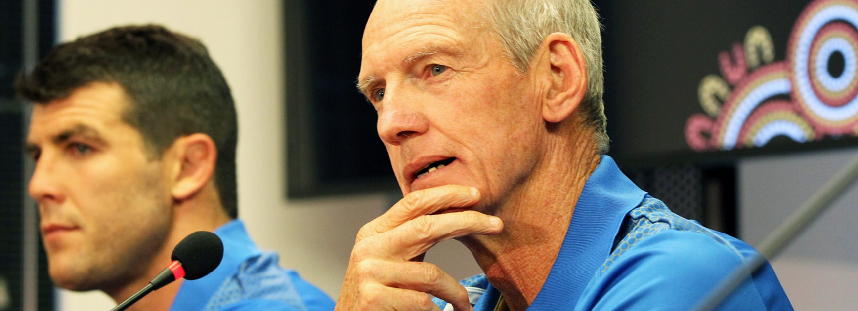 World All Stars coach Wayne Bennett at the announcement of the 2016 All Stars squads.