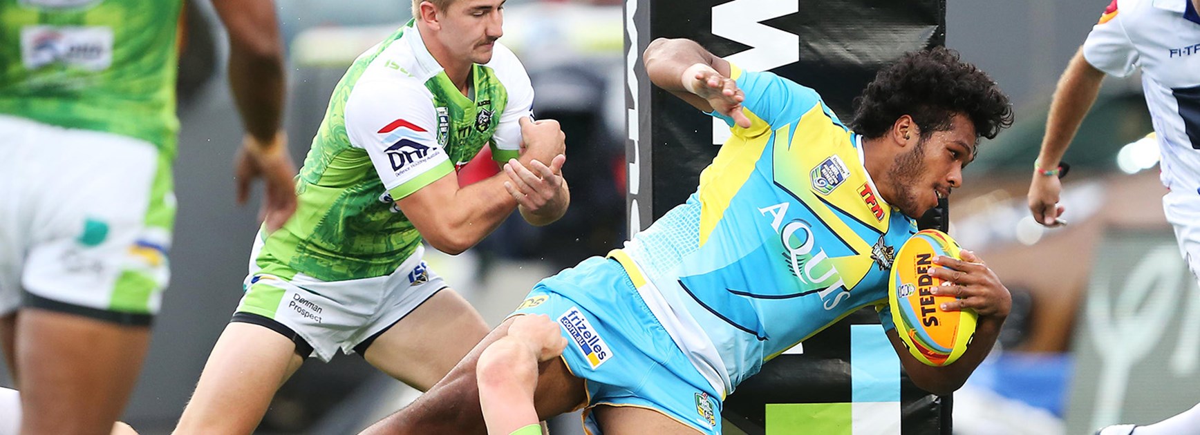 Titans forward Agnatius Paasi was the star of the show in his side's win over the Raiders at the Auckland Nines.