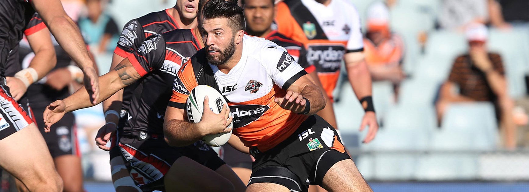 James Tedesco was one of several standouts for the Tigers against the Warriors in Round 1.