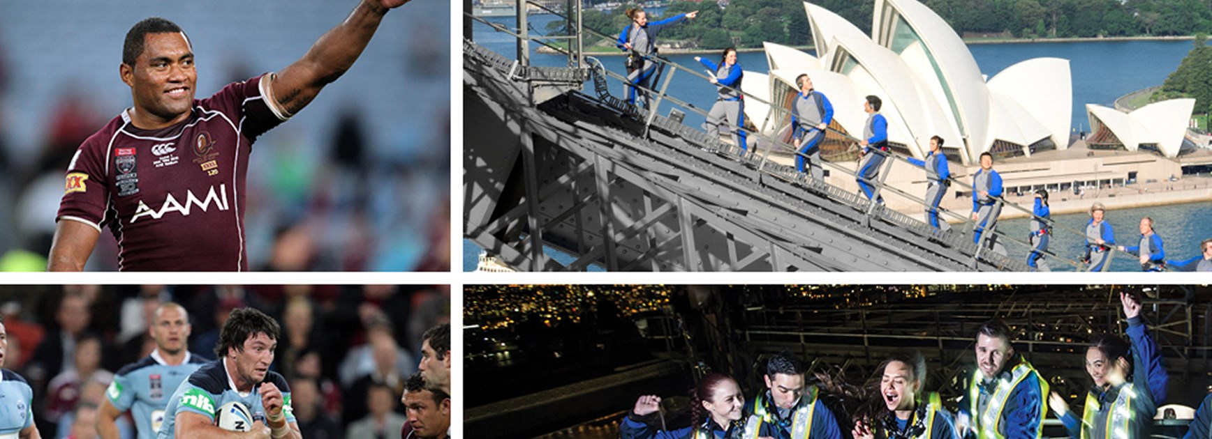 Climb the Sydney Harbour Bridge with legends of State of Origin on the eve of Game One of the 2016 series.