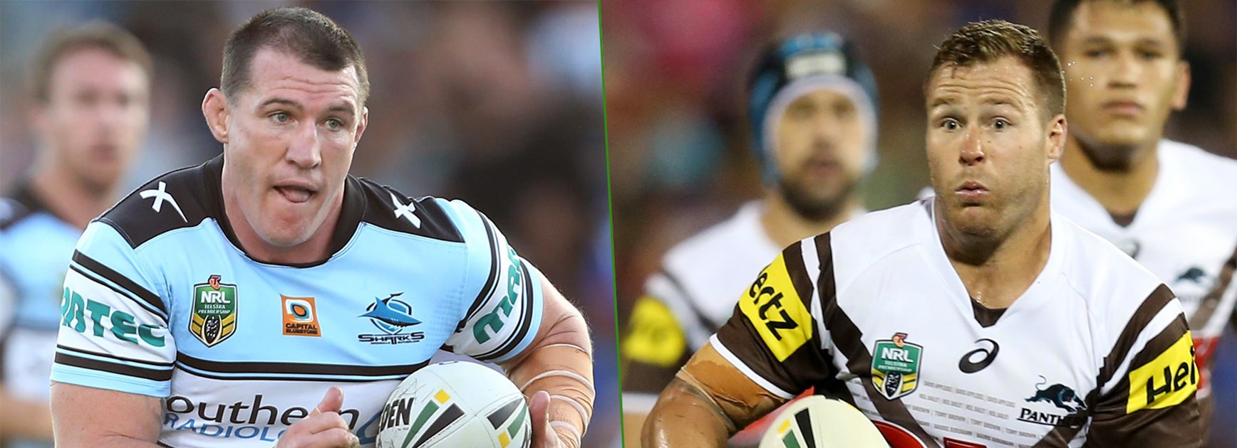 Rival locks and NSW Origin teammates Paul Gallen and Trent Merrin go head-to-head this week.