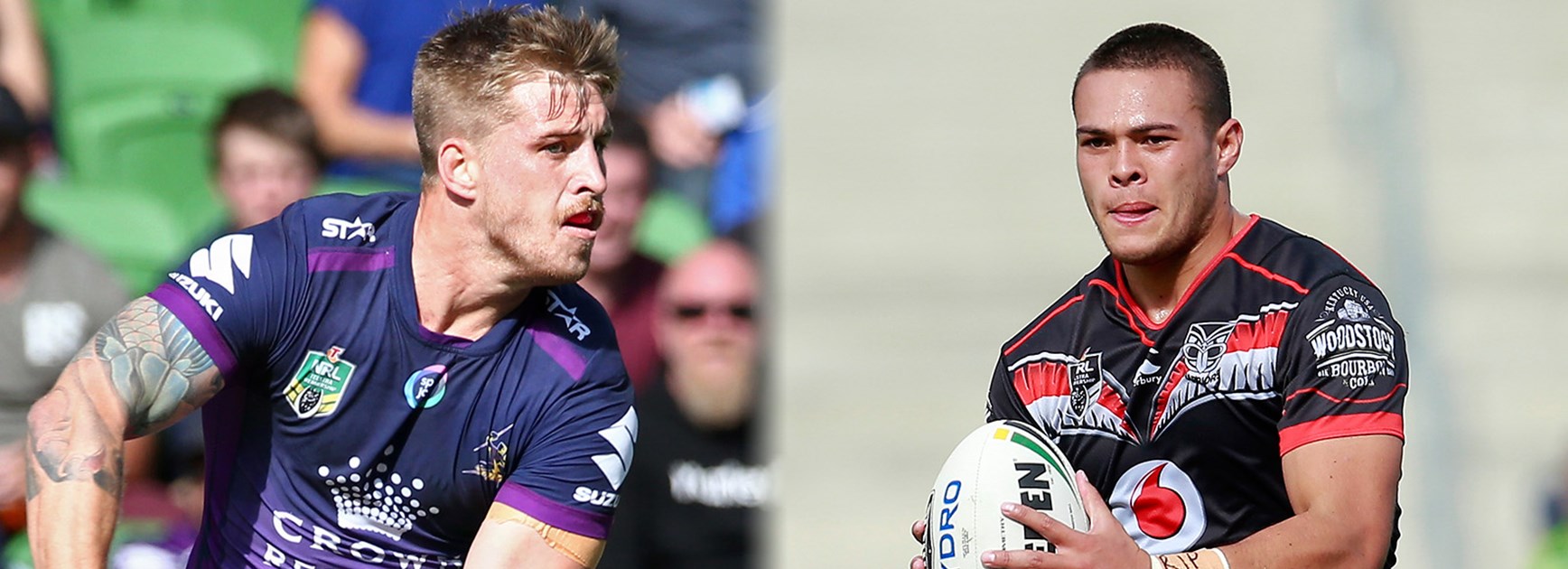 Cameron Munster and Tui Lolohea are both at fullback replacing superstars in their respective teams.