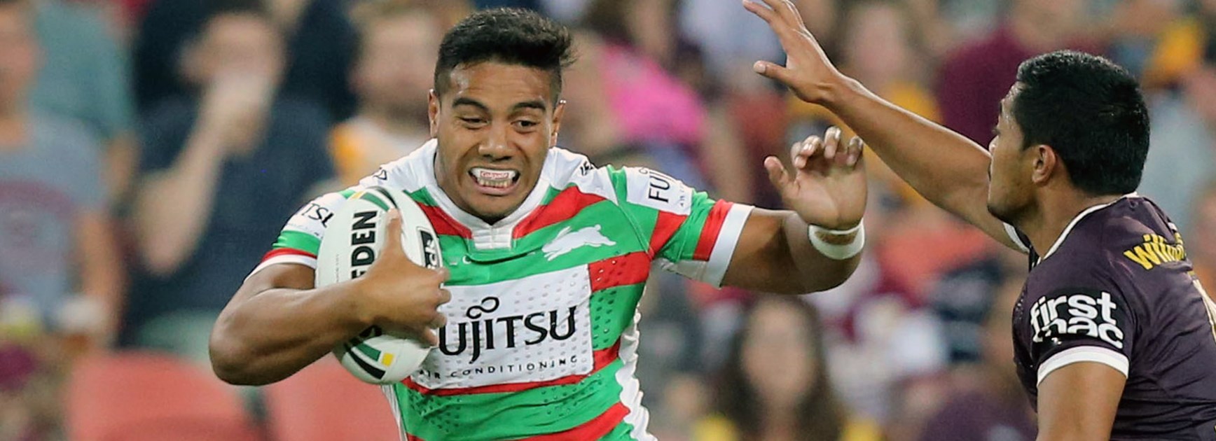 Rabbitohs centre Hymel Hunt left the field through injury against the Broncos in Round 8.