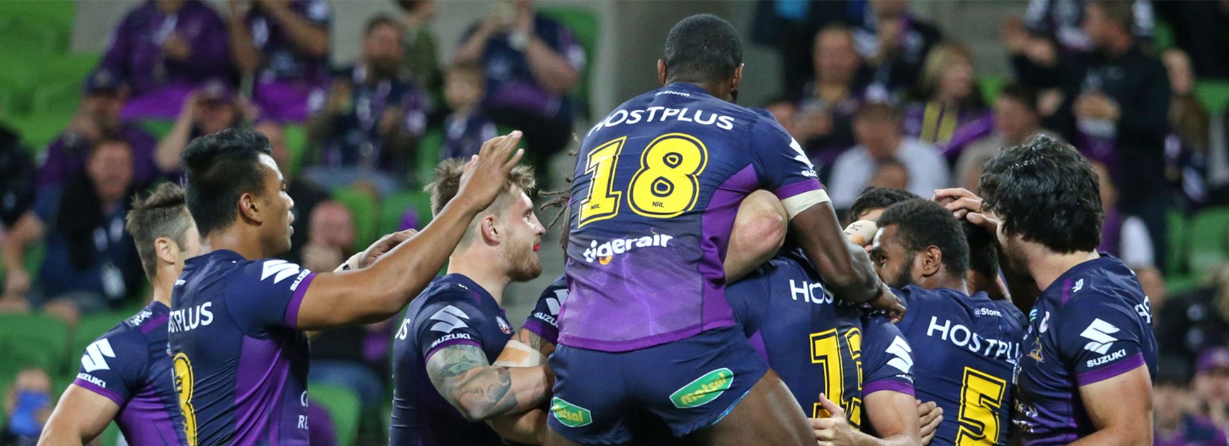 The Melbourne Storm blew the Warriors off the park from the start on Monday night.