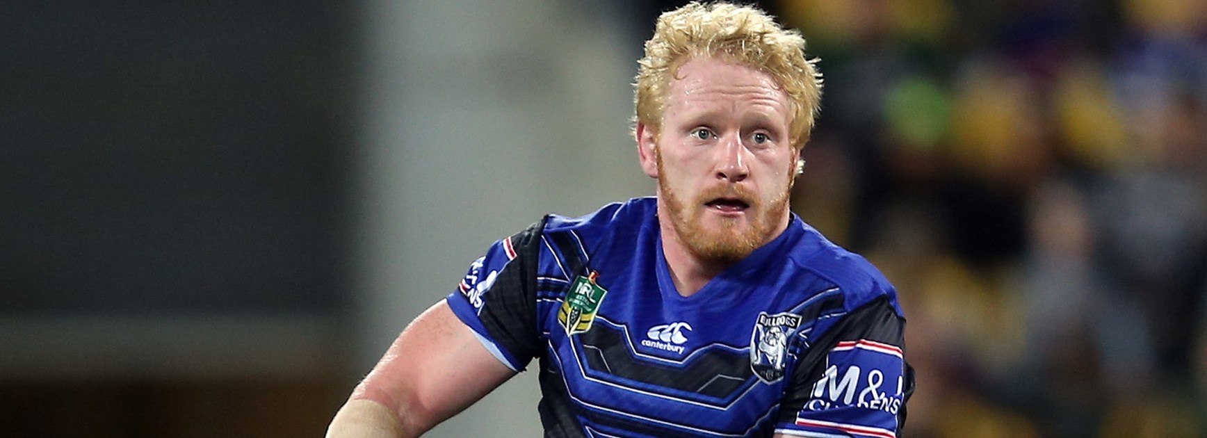 Bulldogs captain James Graham against the Warriors in Round 7.