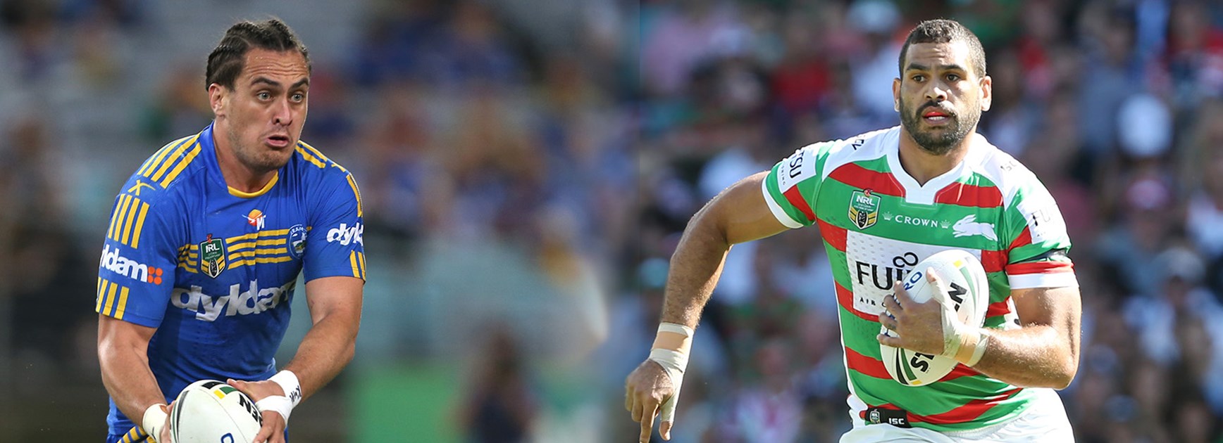 They are two of the biggest five-eighths you are ever likely to see when Brad Takairangi takes on Greg Inglis.