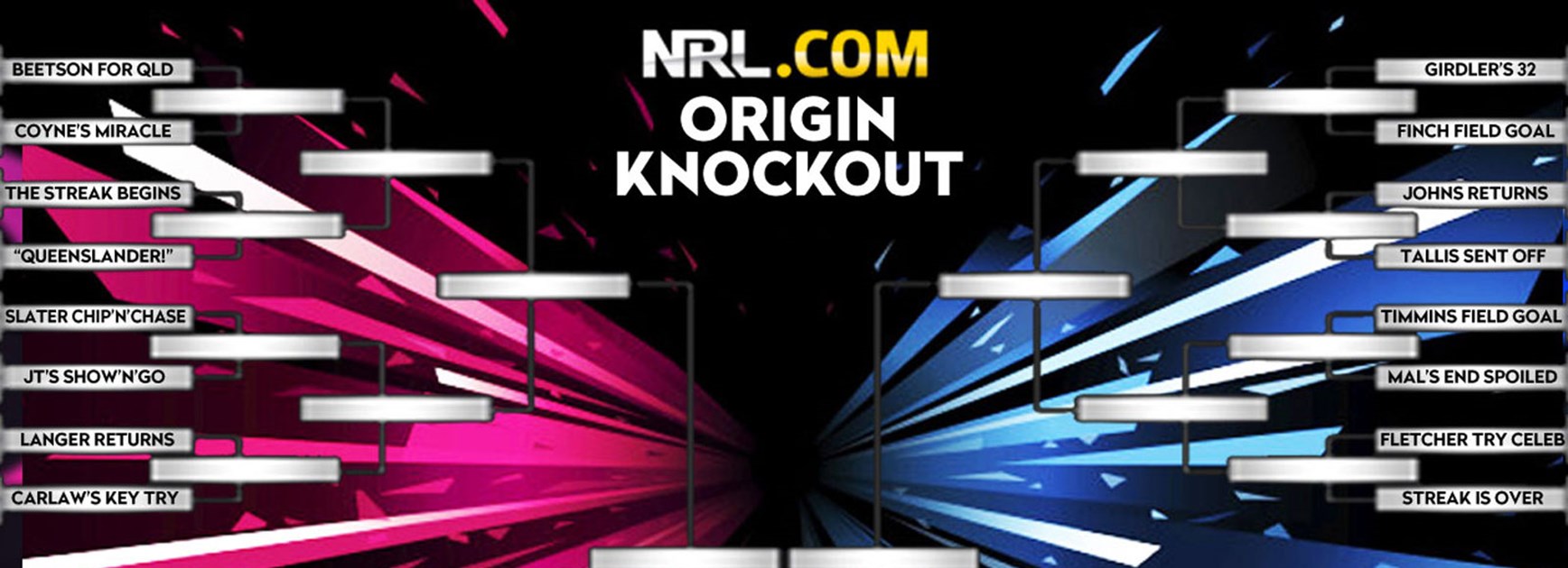 What was your favourite State of Origin moment? Vote in NRL.com's Origin Knockout.