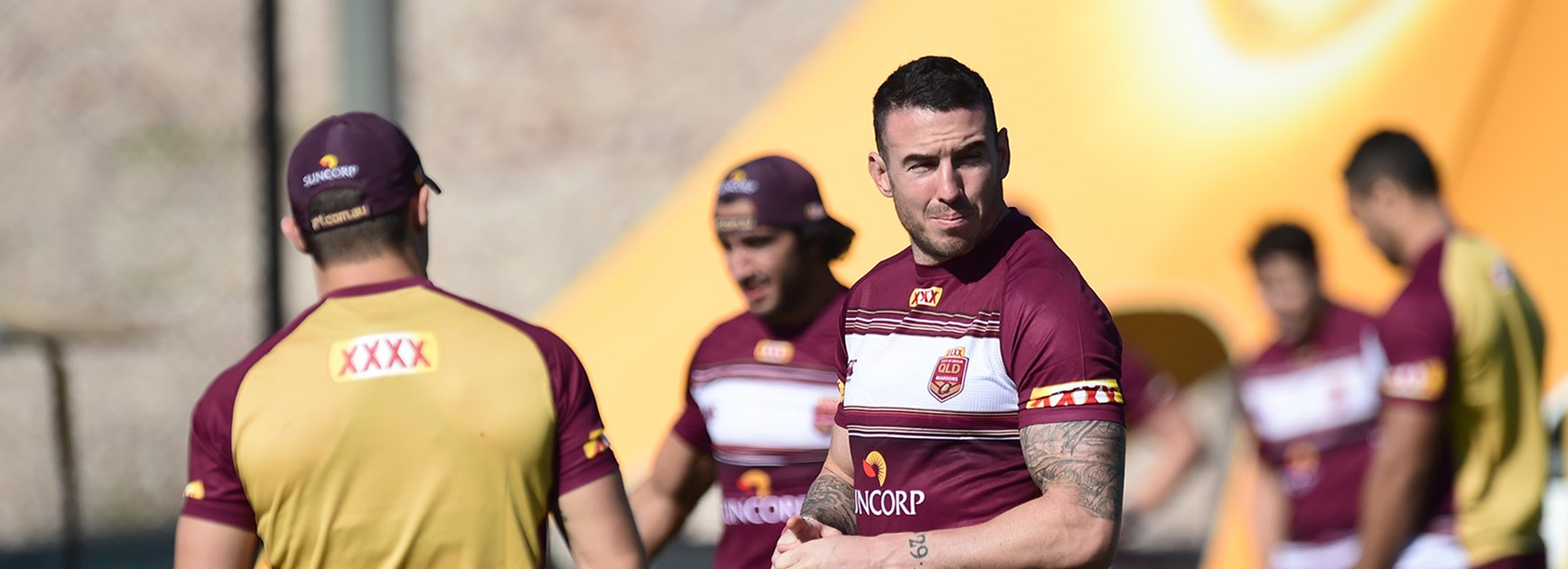Darius Boyd is getting ready for hist first game at fullback for the Maroons.
