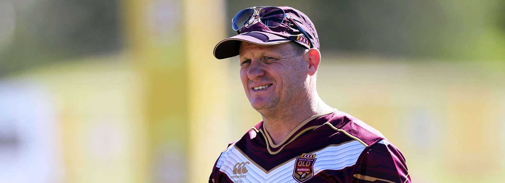 Queensland coach Kevin Walters at training ahead of State of Origin I.