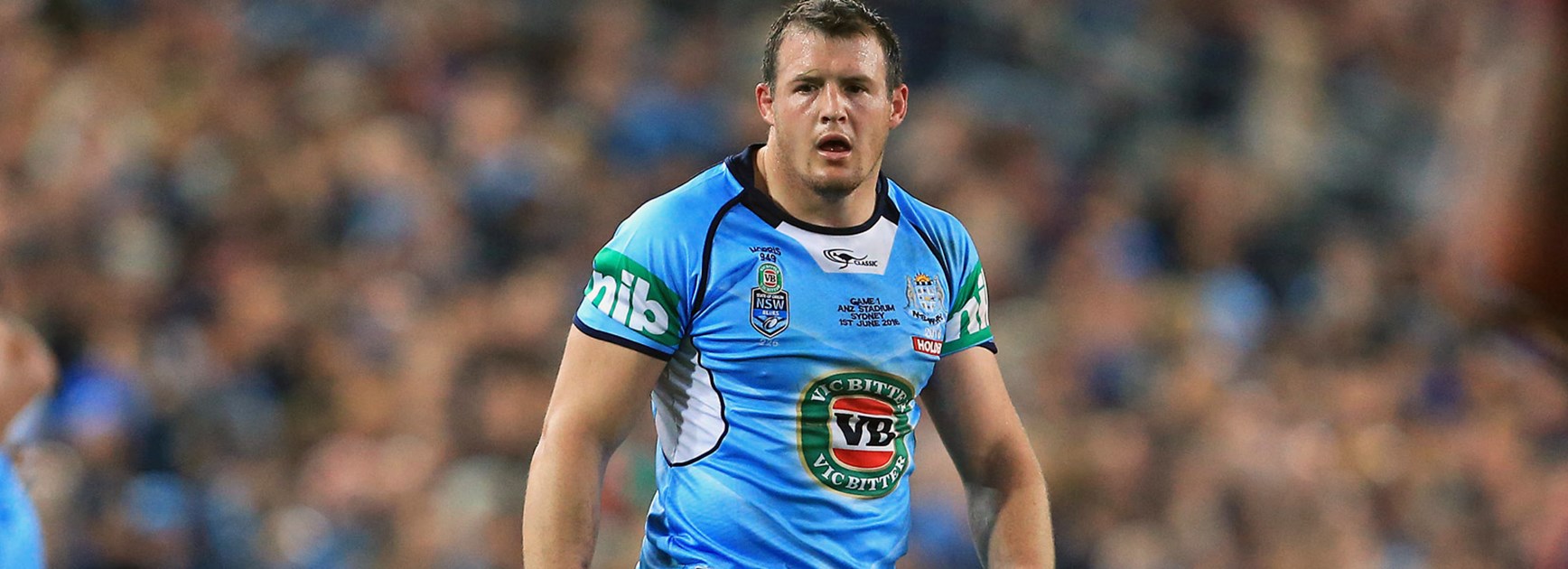 NSW Blues centre Josh Morris in Game One.