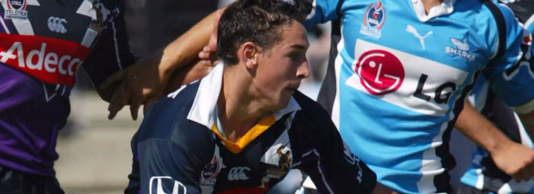 A young Billy Slater starred on debut for the Storm in Round 1, 2003.