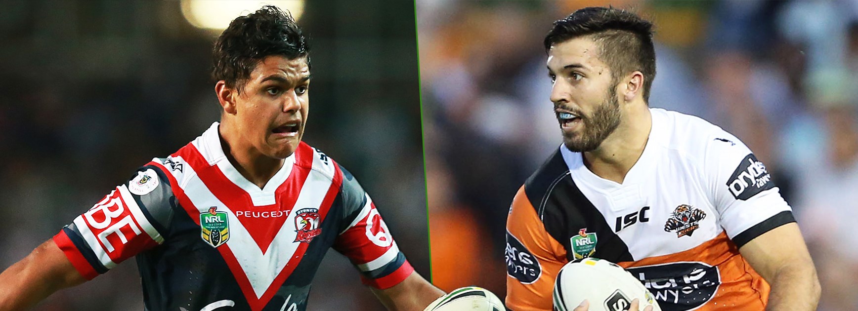 Two of the game's most exciting young fullbacks Latrell Mitchell and James Tedesco go head-to-head this weekend.