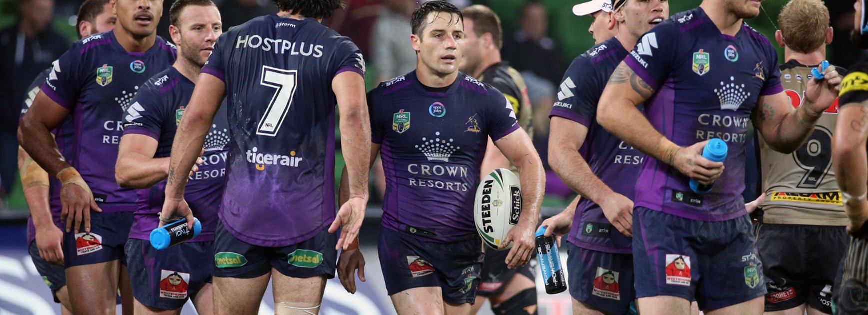 Storm halfback Cooper Cronk produced three try assists against the Panthers.