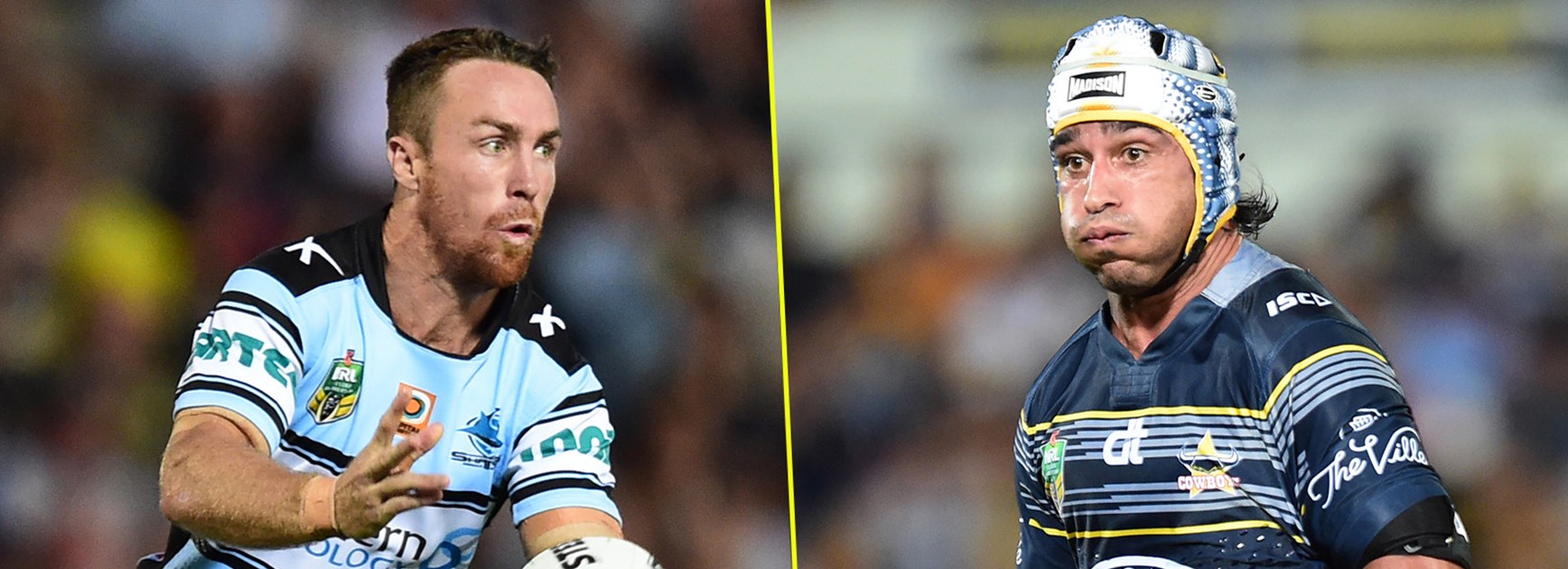 They faced off at State of Origin, but who will be victorious between James Maloney and Johnathan Thurston when the Sharks host the Cowboys?