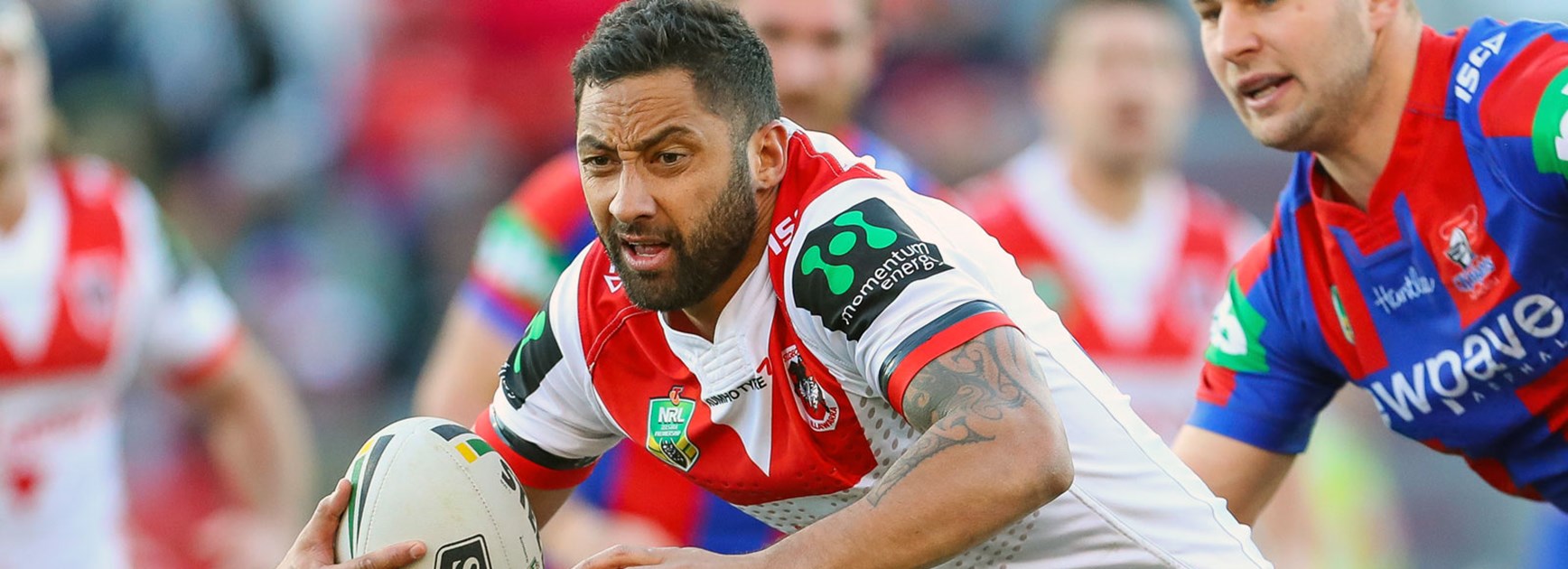 Dragons halfback Benji Marshall was strong against the Knights in Round 16.
