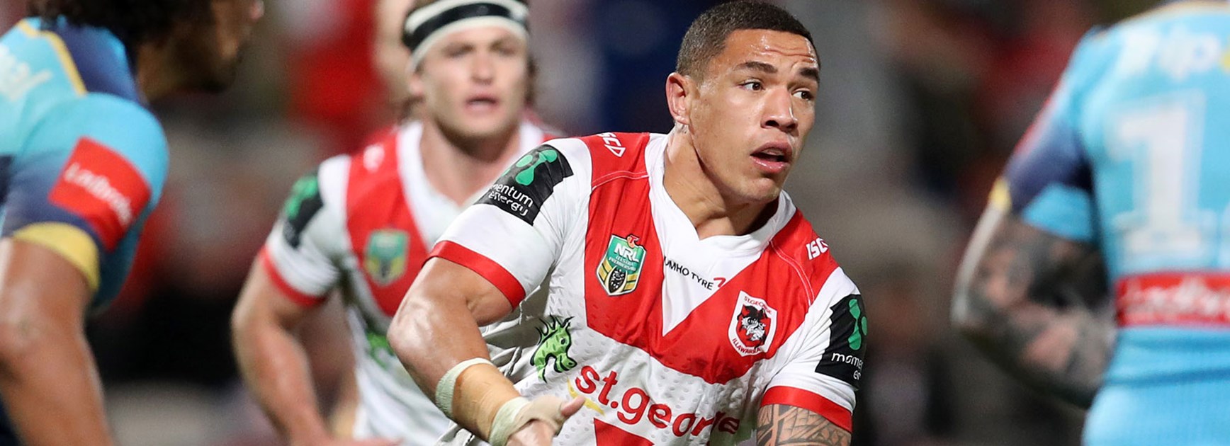 Dragons forward Tyson Frizell backed up against the Titans two days after starring for NSW in Origin III.