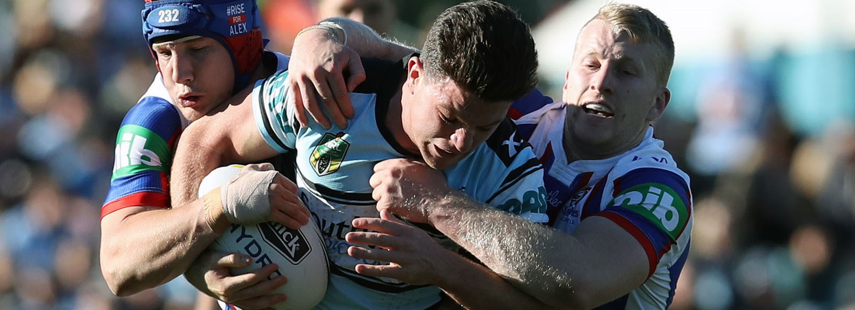 Sharks halfback Chad Townsend against the Knights in Round 20.