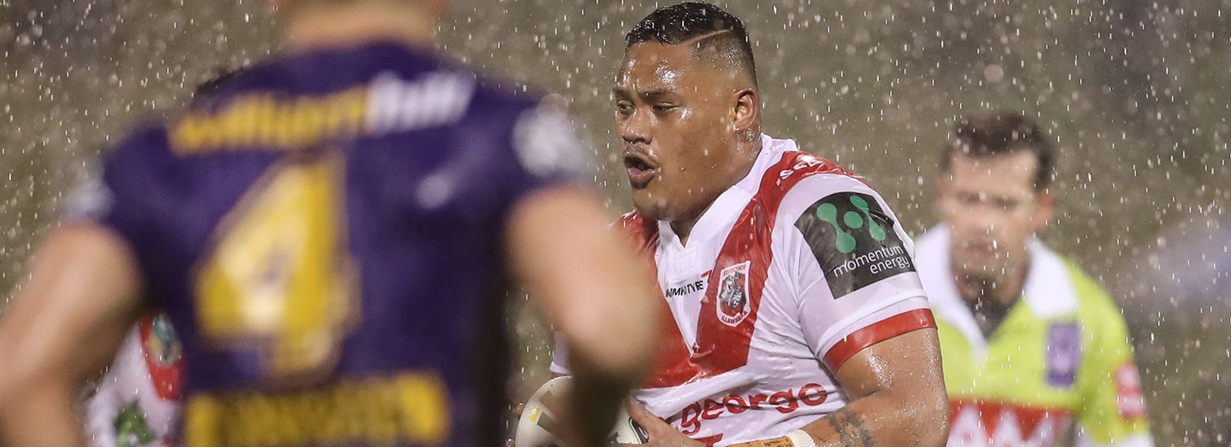 Luciano Leilua made his debut against the Broncos in Round 22.