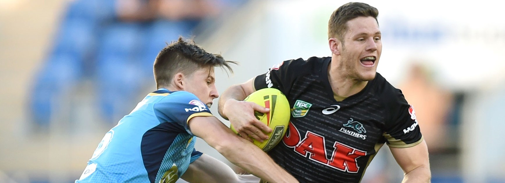 Panthers NYC back-rower Corey Waddell scored a try against the Titans.