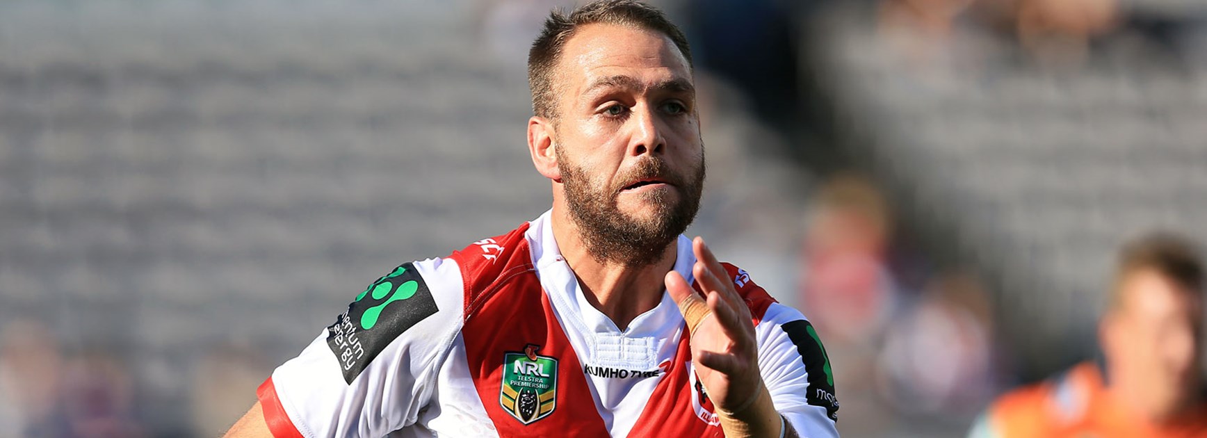 Dragons winger Jason Nightingale scored twice against the Knights.