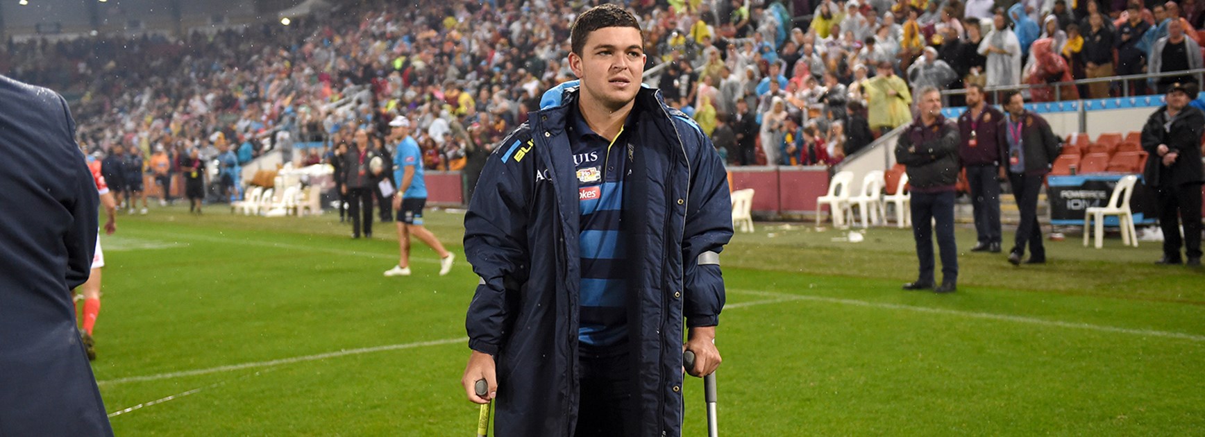 Titans halfback Ashley Taylor was injured in his side's elimination final loss to the Broncos.