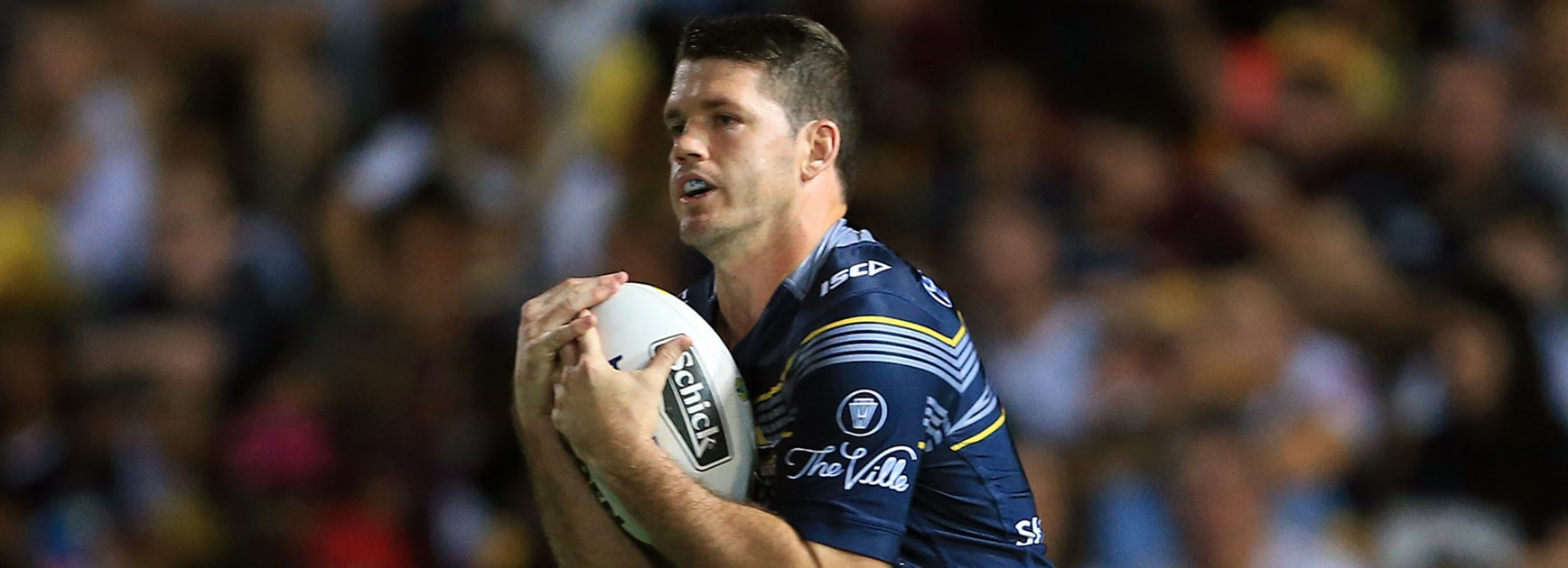 Cowboys fullback Lachlan Coote against the Broncos in Finals Week 2