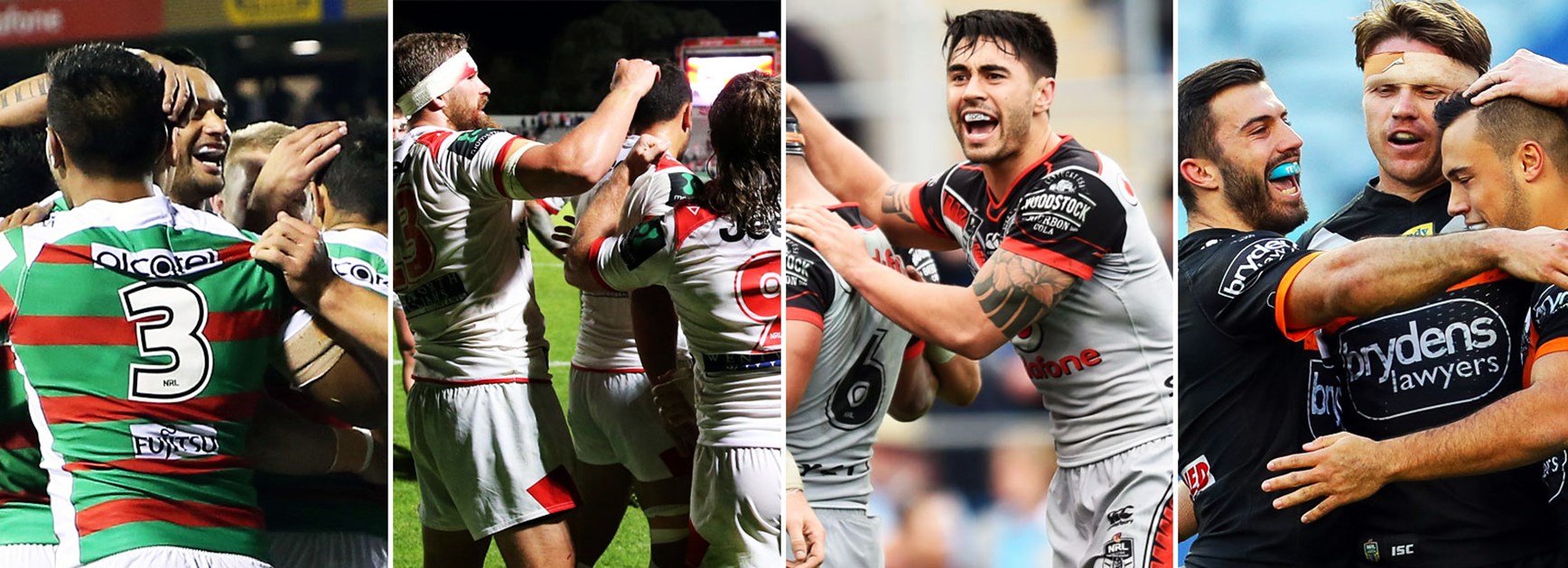 The Rabbitohs, Dragons, Warriors and Wests Tigers will be looking to improve in 2017.